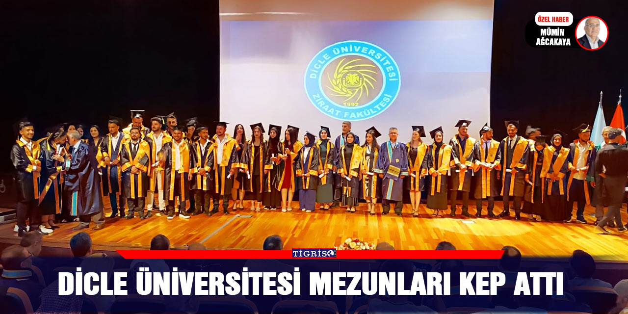 VİDEO - Dicle Üniversitesi mezunları kep attı