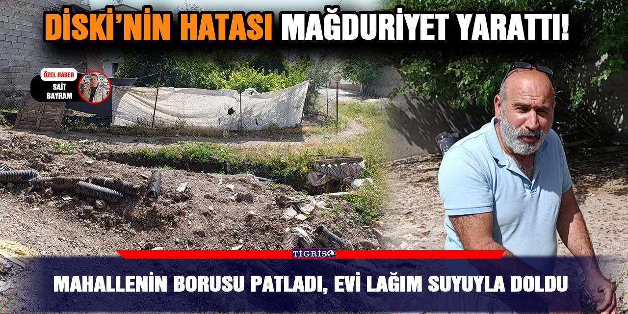 VİDEO - Mahallenin borusu patladı, evi lağım suyuyla doldu