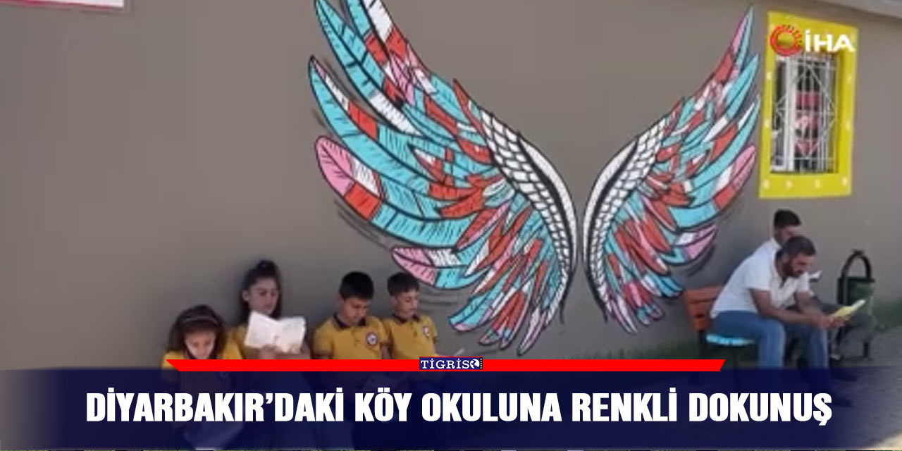 Diyarbakır’daki köy okuluna renkli dokunuş