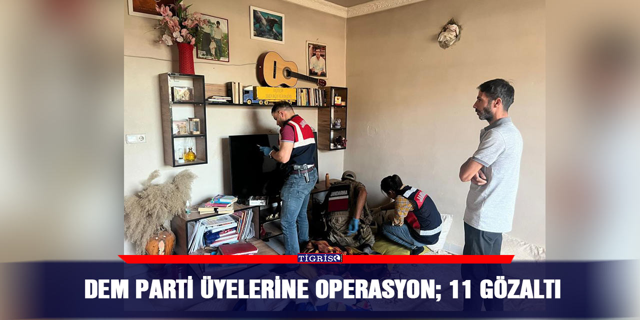 DEM Parti üyelerine operasyon; 11 gözaltı