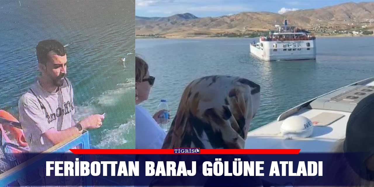 Feribottan baraj gölüne atladı