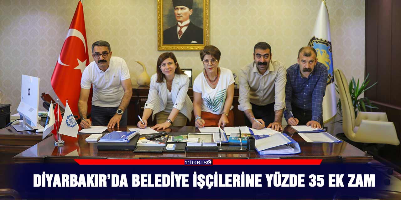 Diyarbakır’da Belediye işçilerine yüzde 35 ek zam