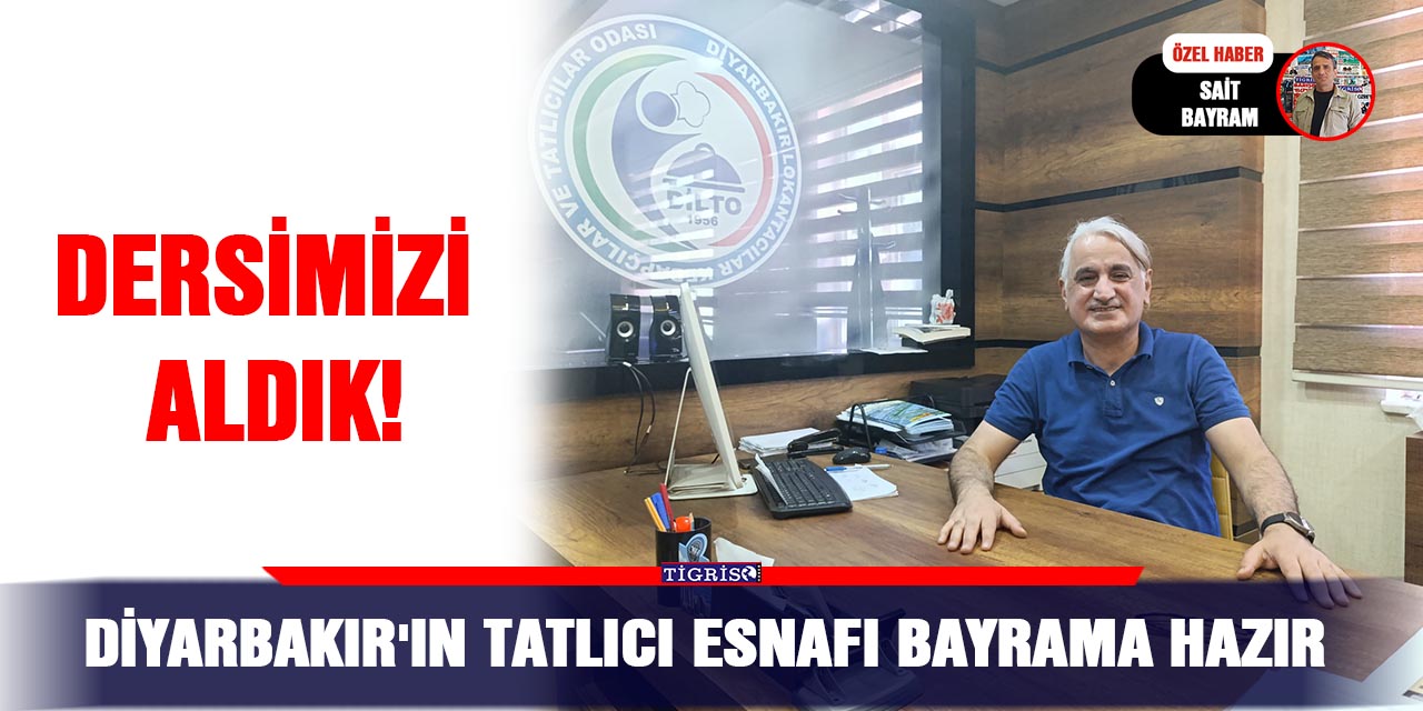 VİDEO - Diyarbakır'ın tatlıcı esnafı bayrama hazır