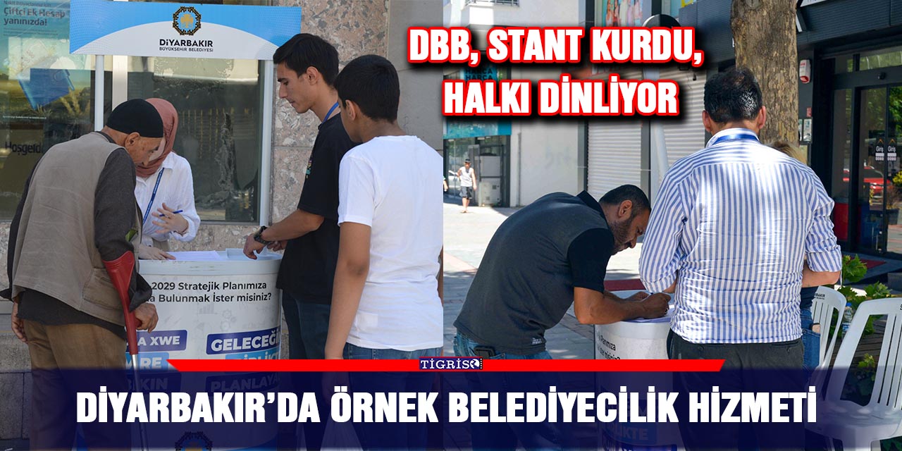 DBB, stant kurdu, halkı dinliyor