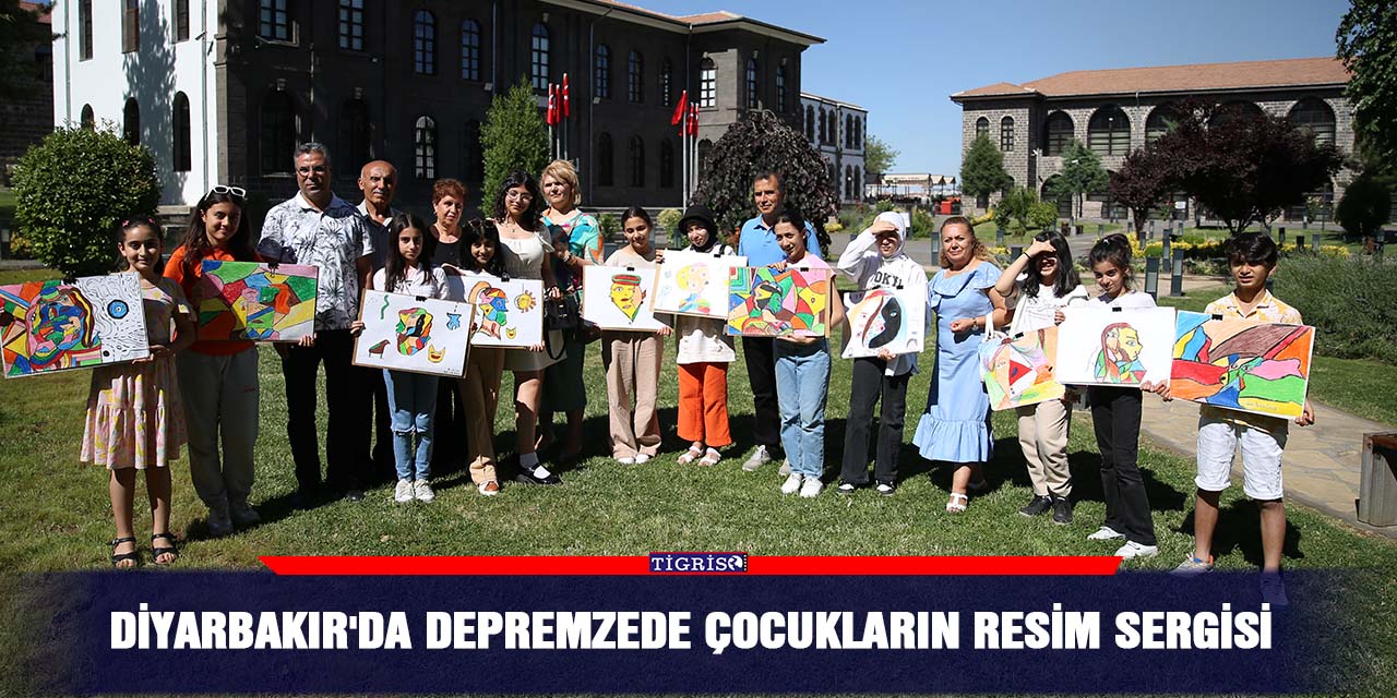 Diyarbakır'da depremzede çocukların resim sergisi