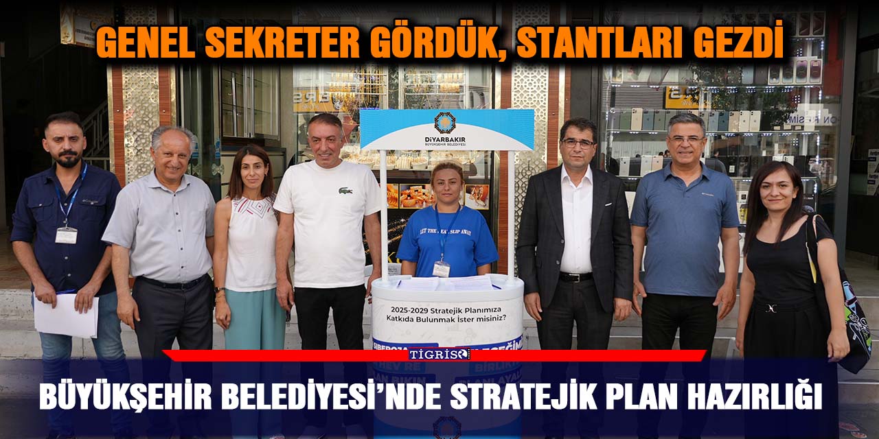 Büyükşehir Belediyesi’nde Stratejik plan hazırlığı