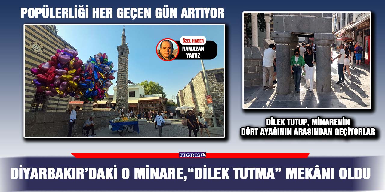 VİDEO - Diyarbakır’daki o minare,“dilek tutma” mekânı oldu