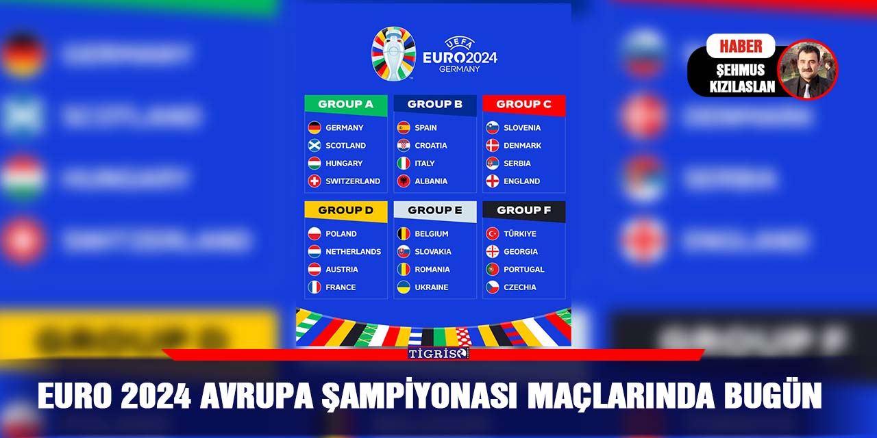EURO 2024 Avrupa Şampiyonası maçlarında bugün