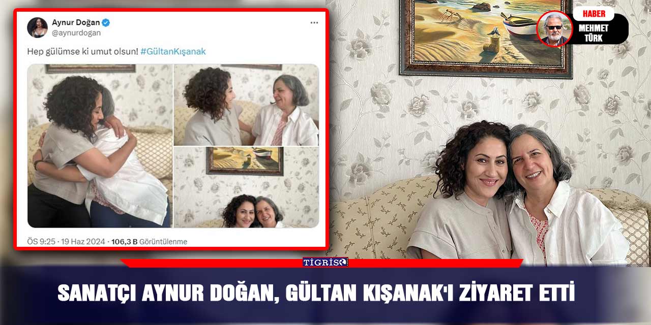 Sanatçı Aynur Doğan, Gültan Kışanak'ı ziyaret etti