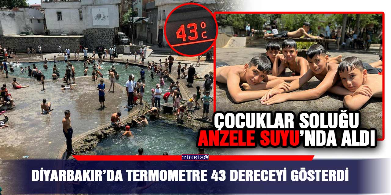 VİDEO - Diyarbakır’da termometre 43 dereceyi gösterdi