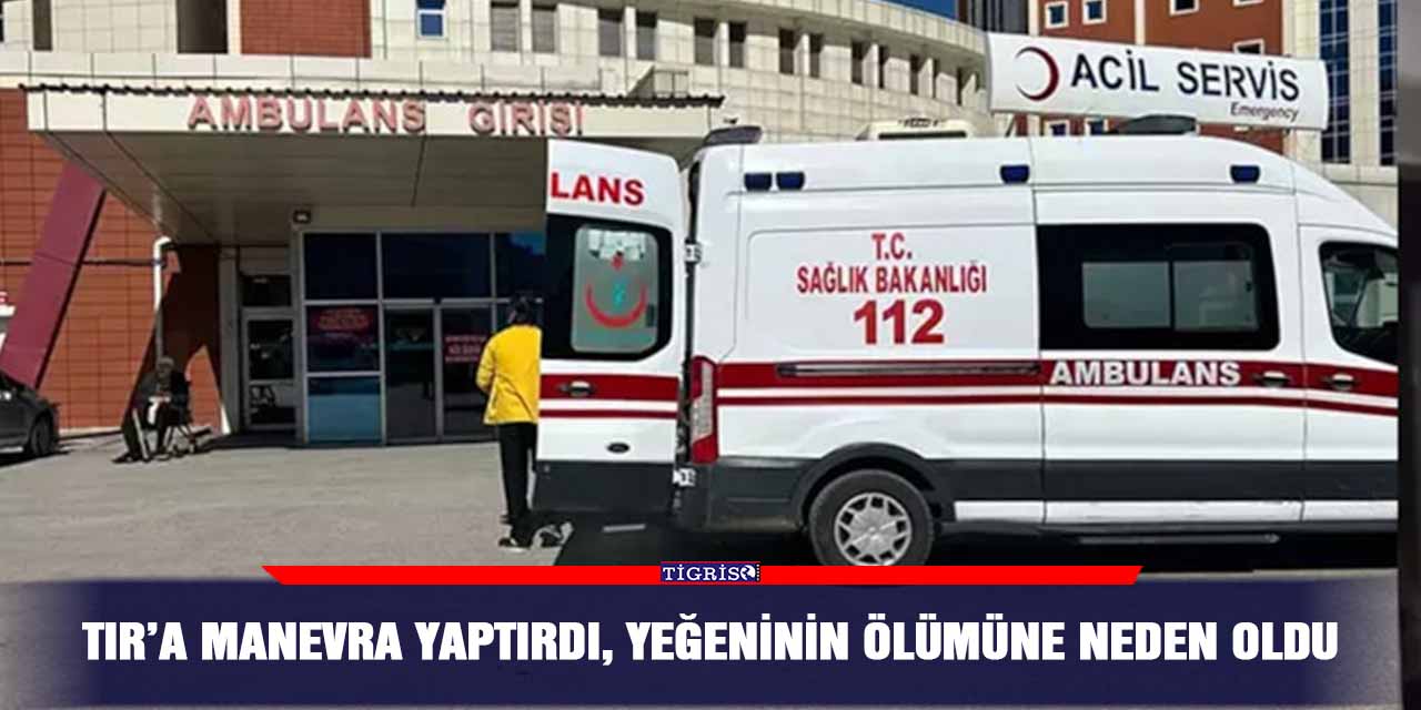 TIR’a manevra yaptırdı, yeğeninin ölümüne neden oldu