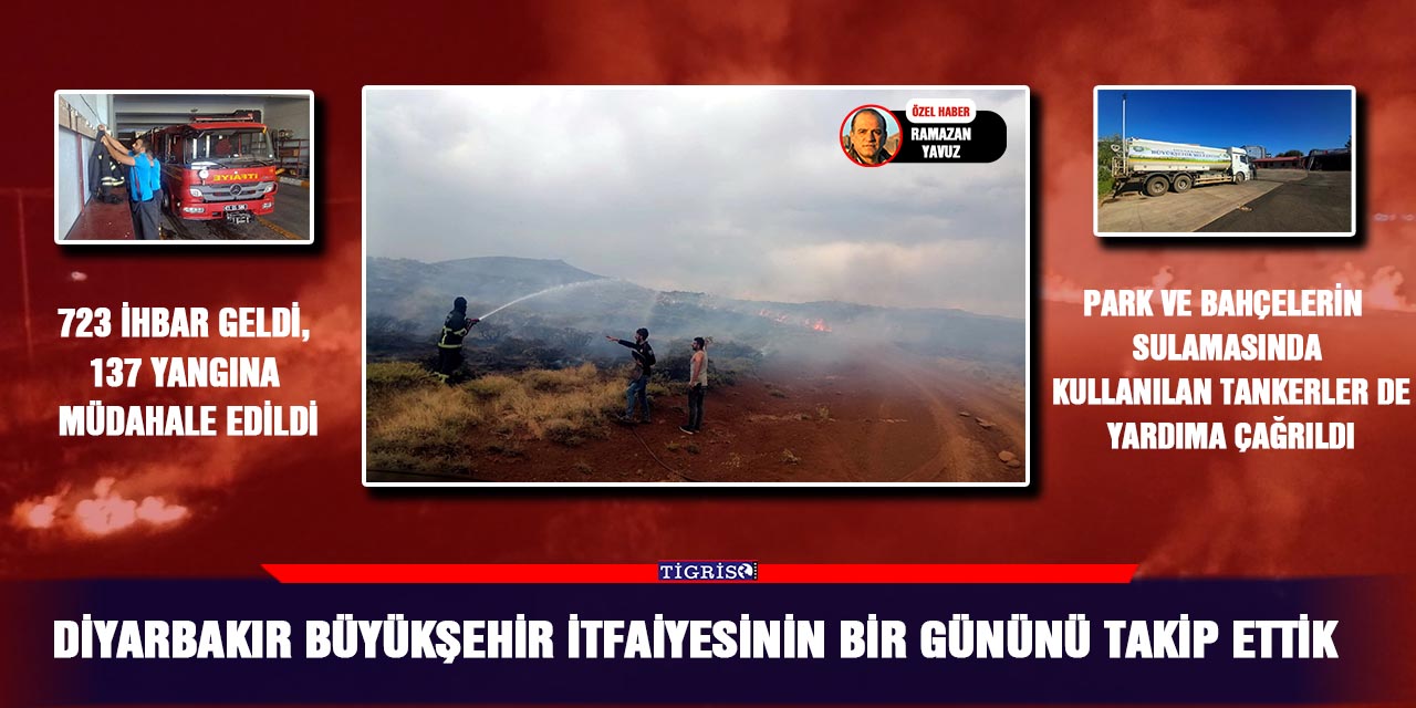 Diyarbakır Büyükşehir itfaiyesinin bir gününü takip ettik