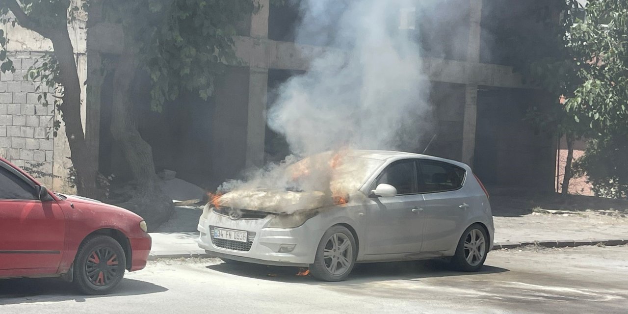 Park halinde alev alev yandı