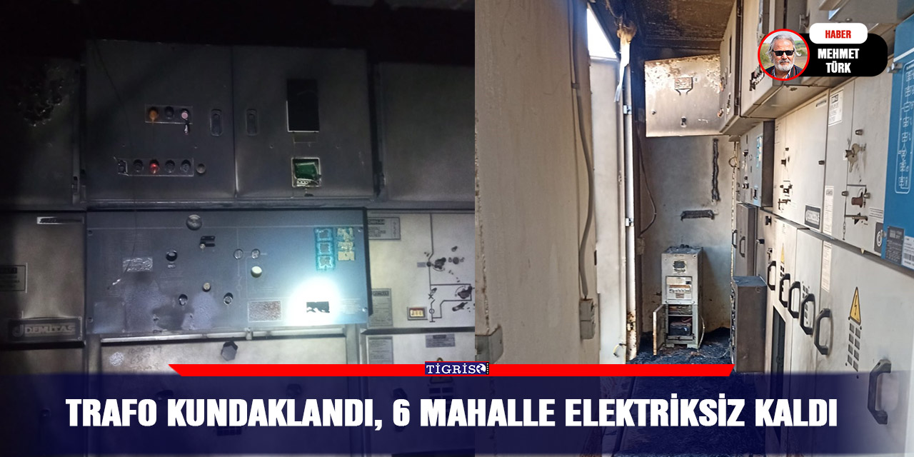 Trafo kundaklandı, 6 mahalle elektriksiz kaldı