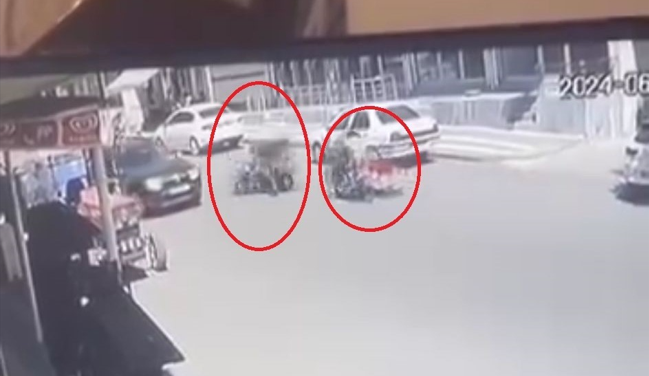 Diyarbakır'da motosikletler çarpıştı