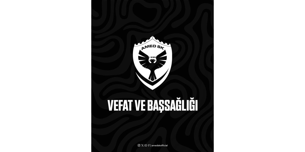 Amedspor, vefat eden Diyarbakırspor Başkanı için Başsağlığı mesajı yayınladı
