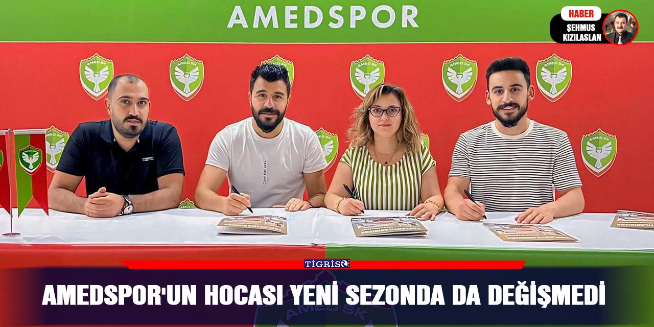 Amedspor'un hocası yeni sezonda da değişmedi