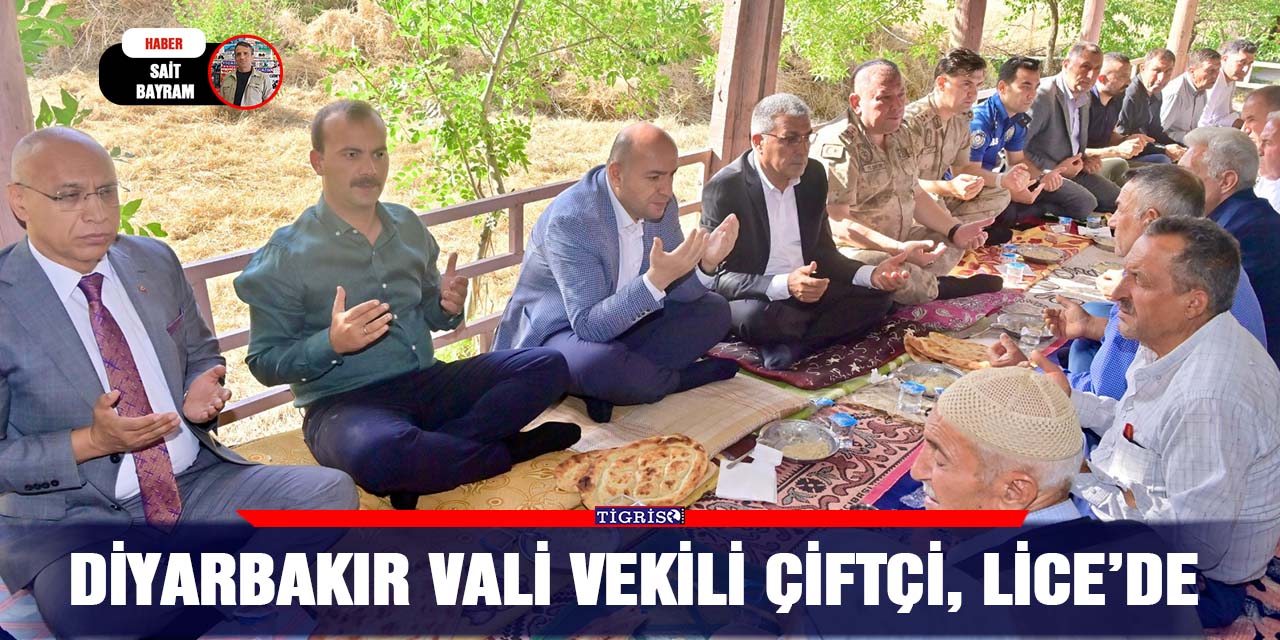 Diyarbakır Vali Vekili Çiftçi, Lice’de