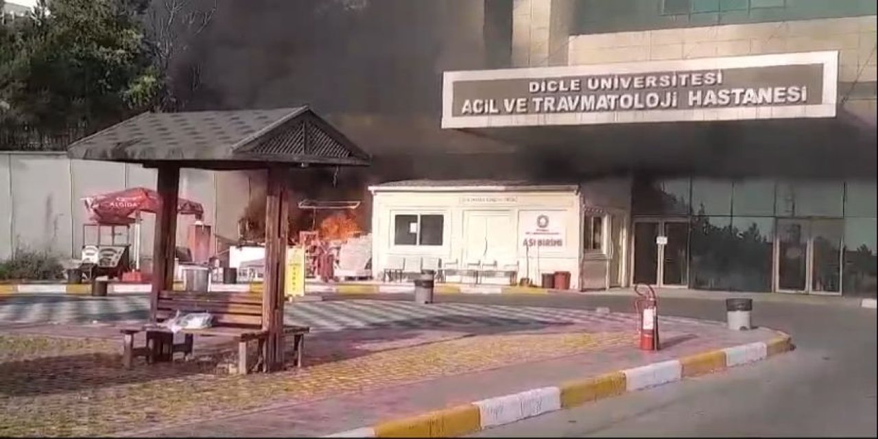 VİDEO - Diyarbakır'da kaçak büfede tüp patladı: 4 yaralı