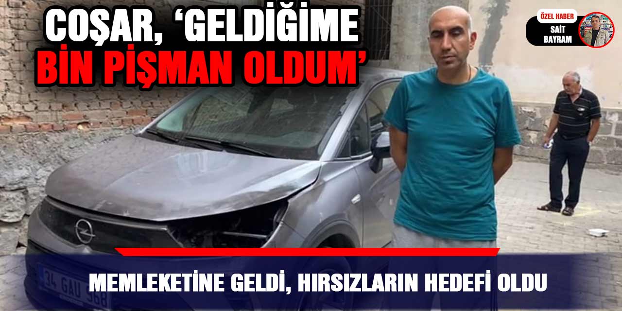 VİDEO - Memleketine geldi, hırsızların hedefi oldu