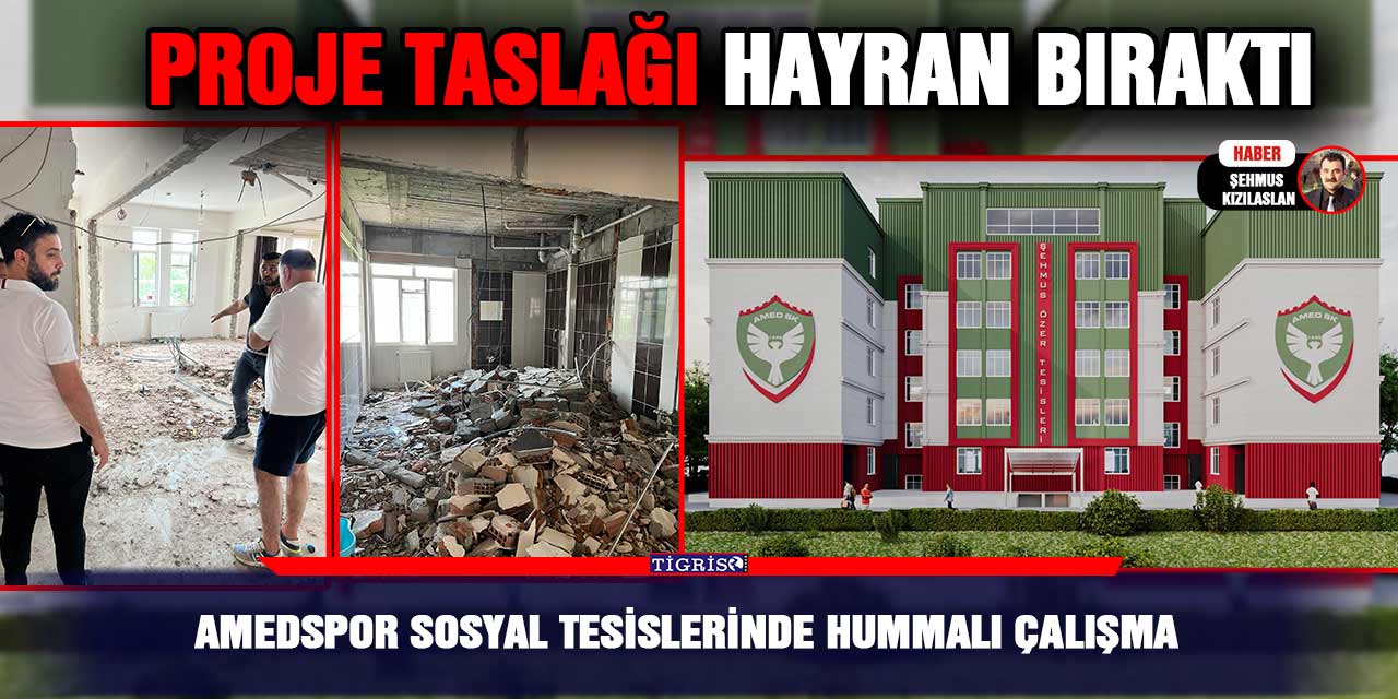 Amedspor sosyal tesislerinde hummalı çalışma