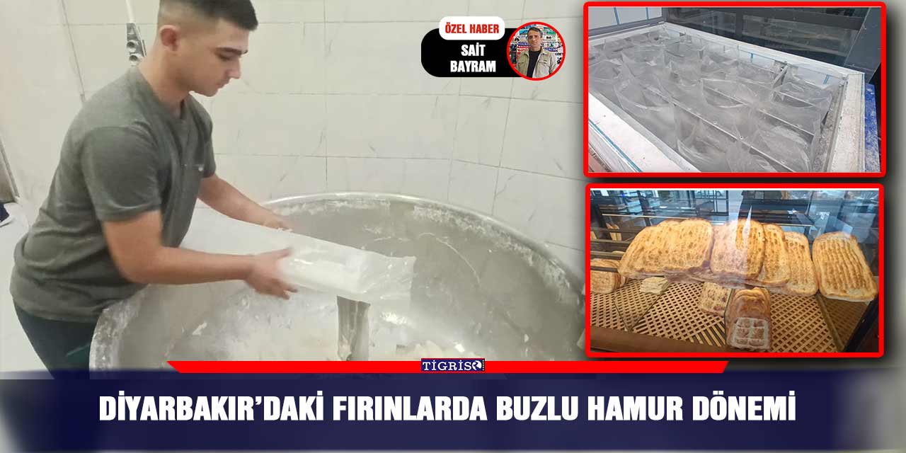 VİDEO - Diyarbakır’daki fırınlarda buzlu hamur dönemi