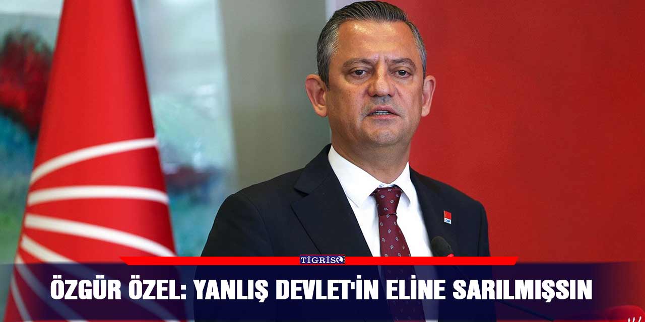 Özgür Özel: Yanlış Devlet'in Eline Sarılmışsın
