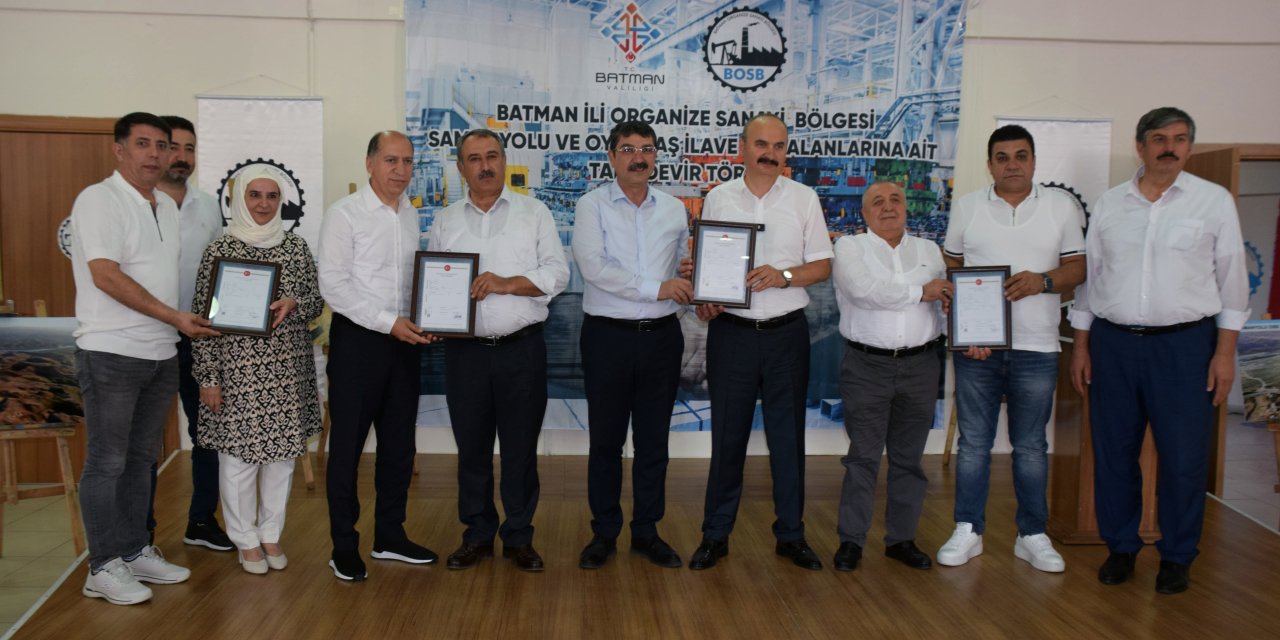 Yeni kurulacak OSB için yer teslimi yapıldı