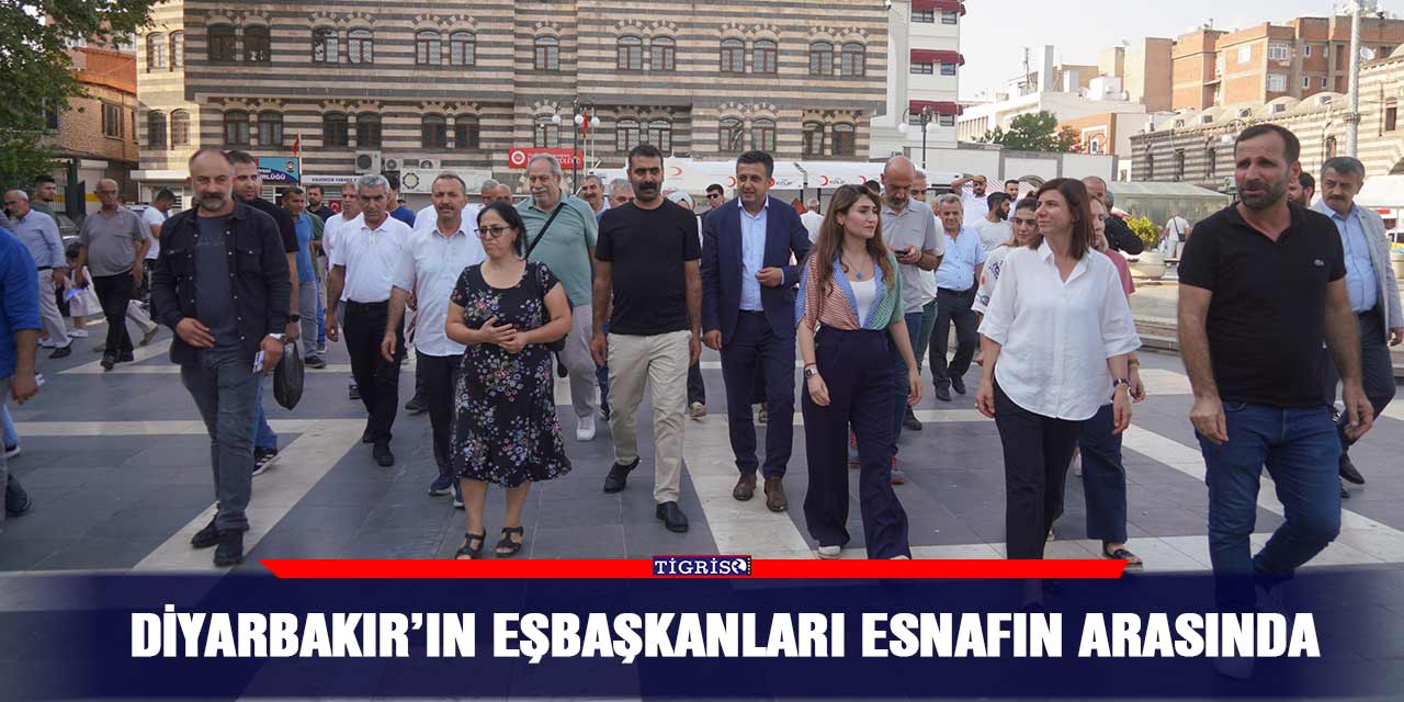 Diyarbakır’ın eşbaşkanları esnafın arasında