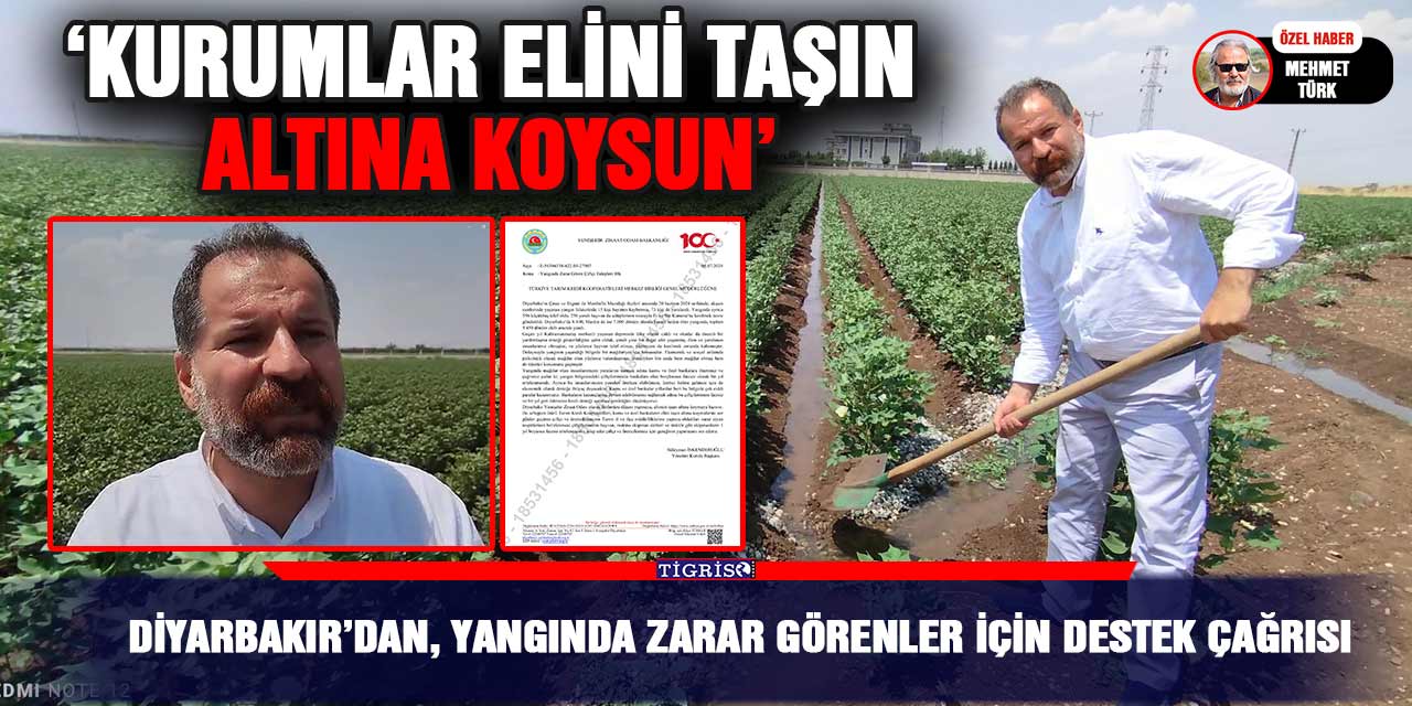 Diyarbakır’dan, yangında zarar görenler için destek çağrısı