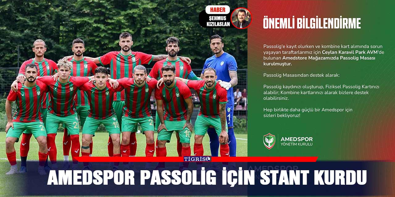 Amedspor passolig için stant kurdu