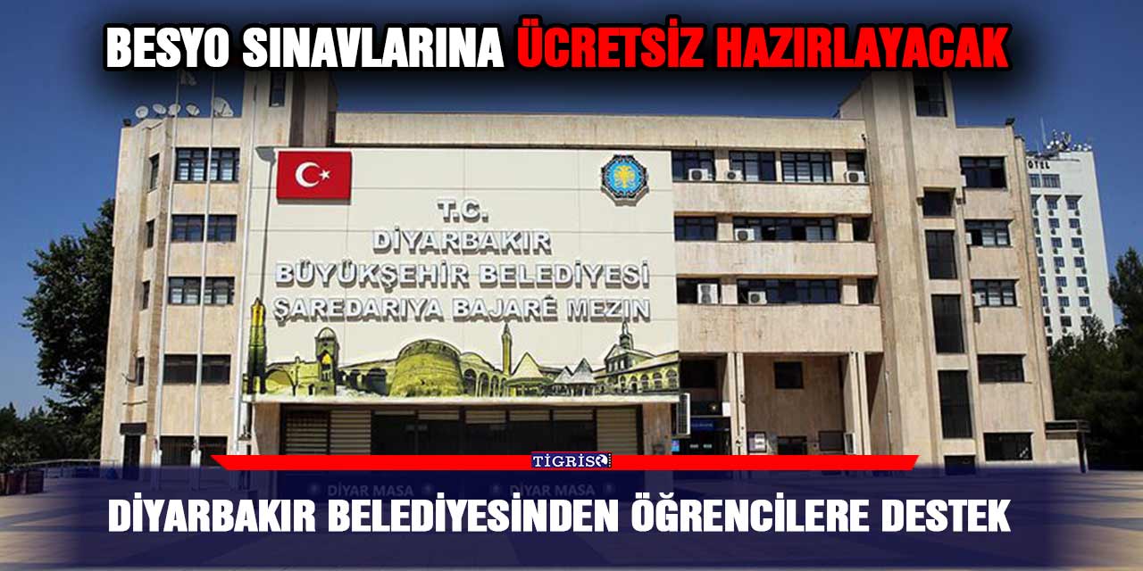 Diyarbakır Belediyesinden öğrencilere destek