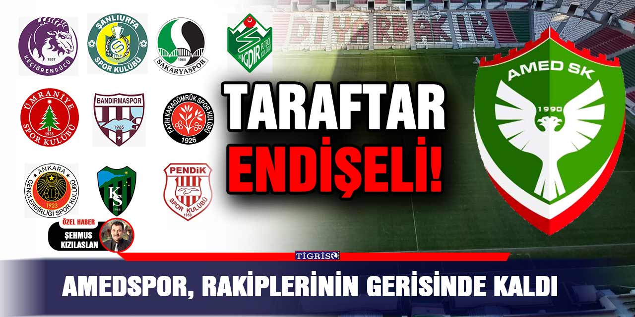Amedspor, rakiplerinin gerisinde kaldı