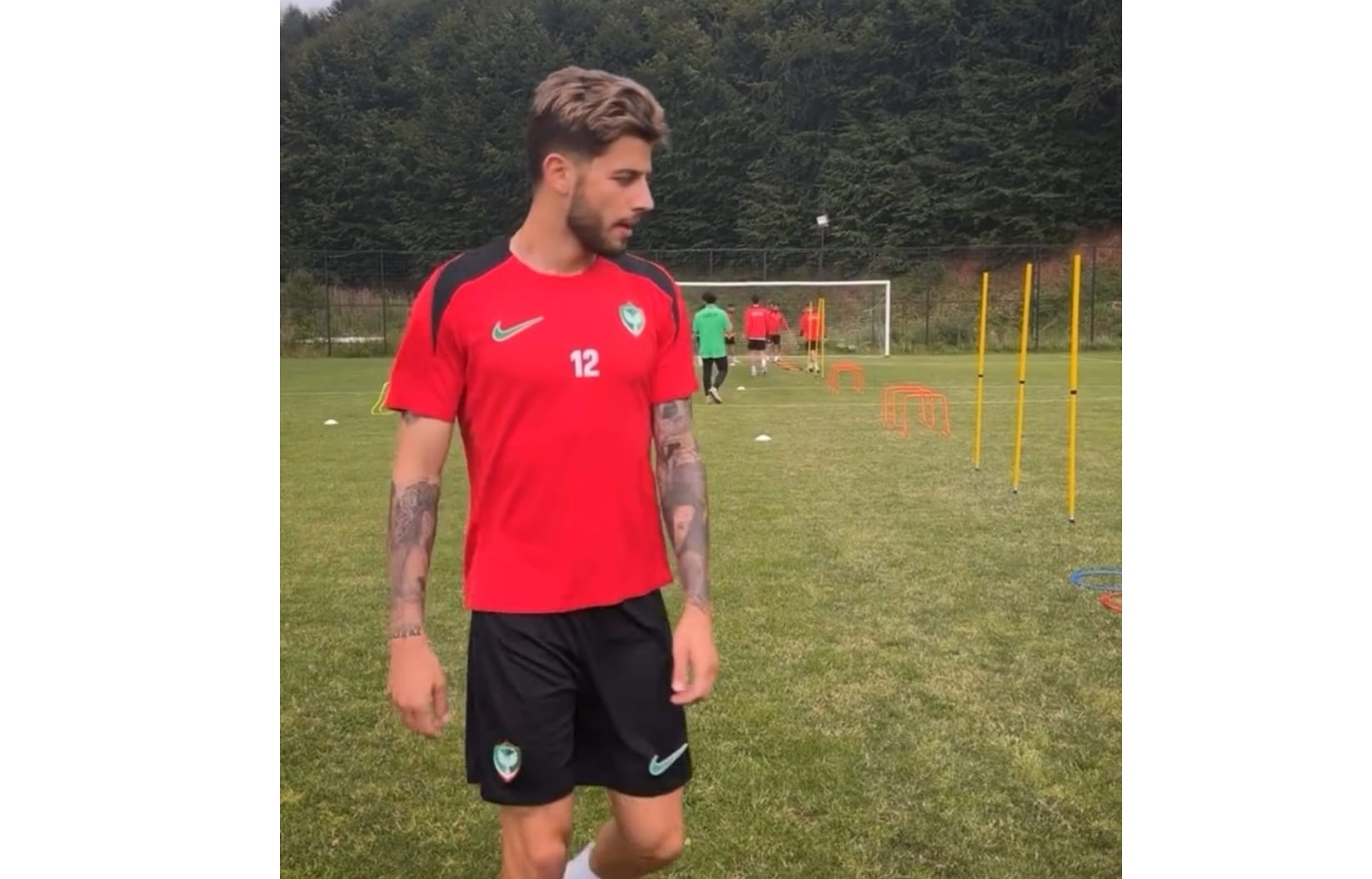 Amedsporlu Bruno Lourenço antrenmanda görücüye çıktı