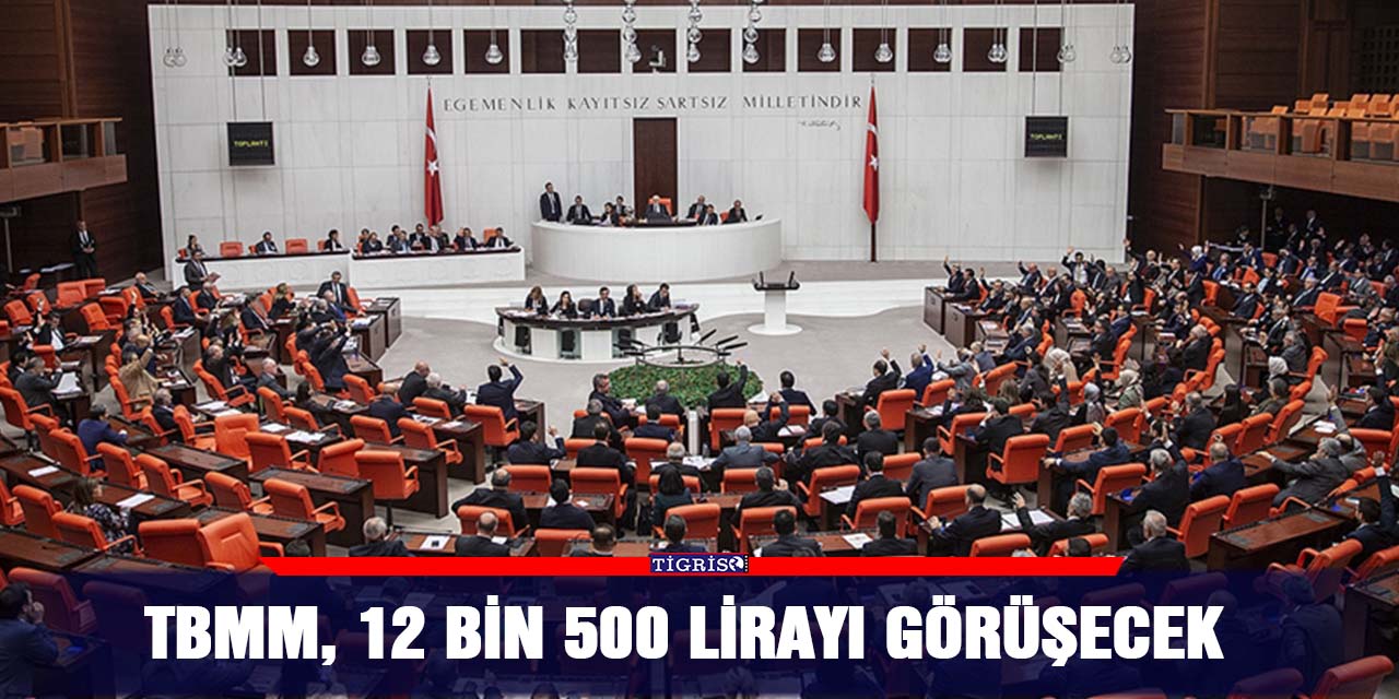 TBMM, 12 bin 500 lirayı görüşecek