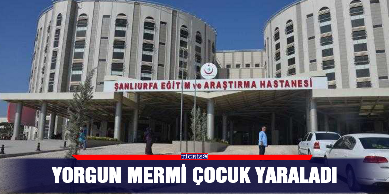 Yorgun mermi çocuk yaraladı