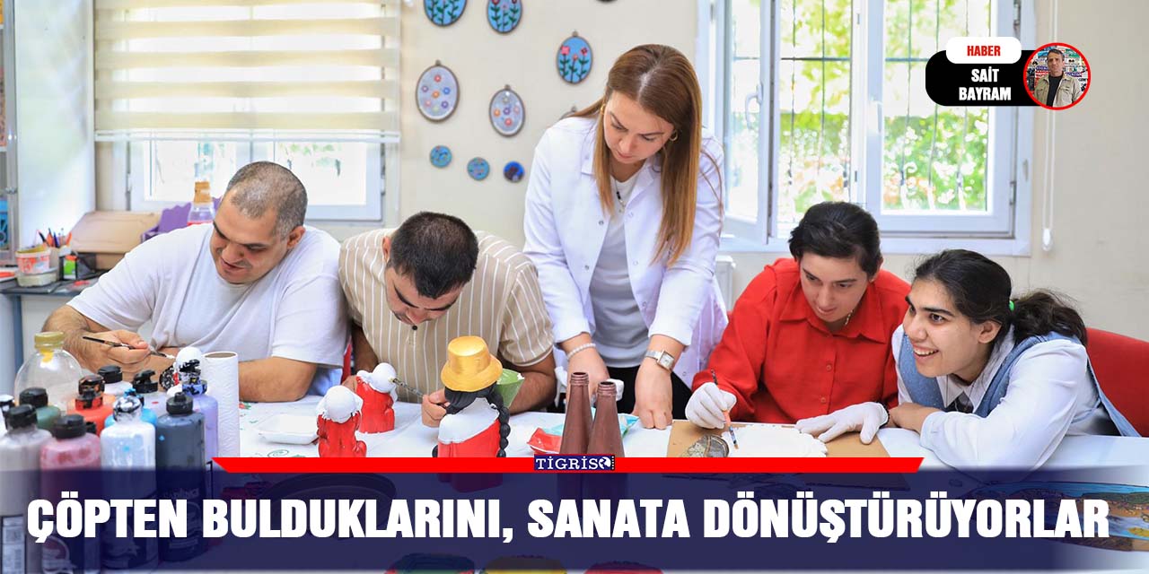 Çöpten bulduklarını, sanata dönüştürüyorlar