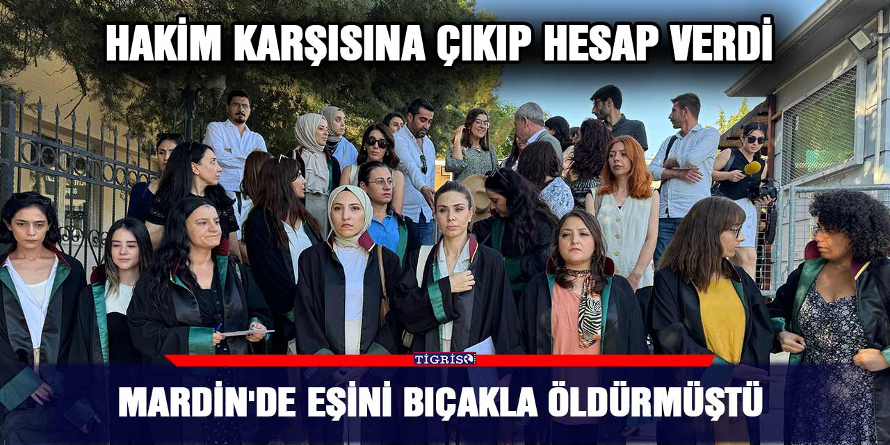 Mardin'de eşini bıçakla öldürmüştü