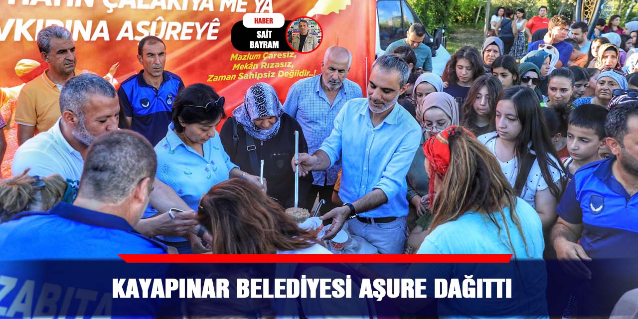 Kayapınar Belediyesi aşure dağıttı