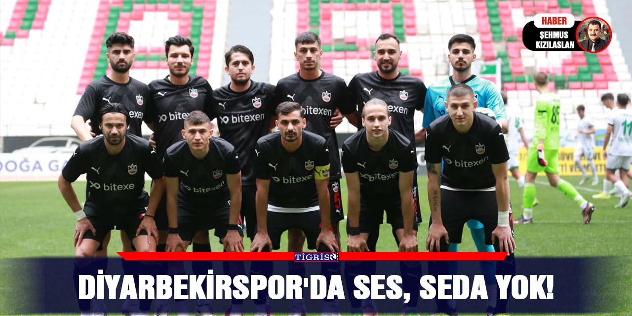 Diyarbekirspor'da ses, seda yok!