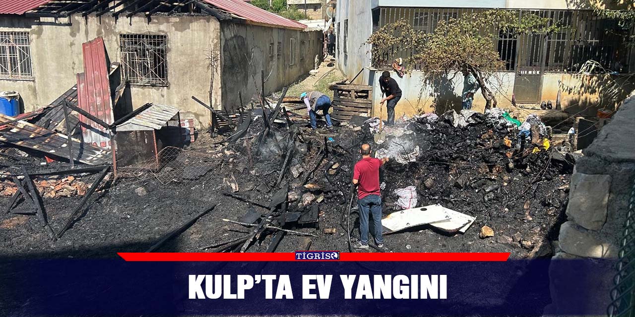Kulp’ta ev yangını