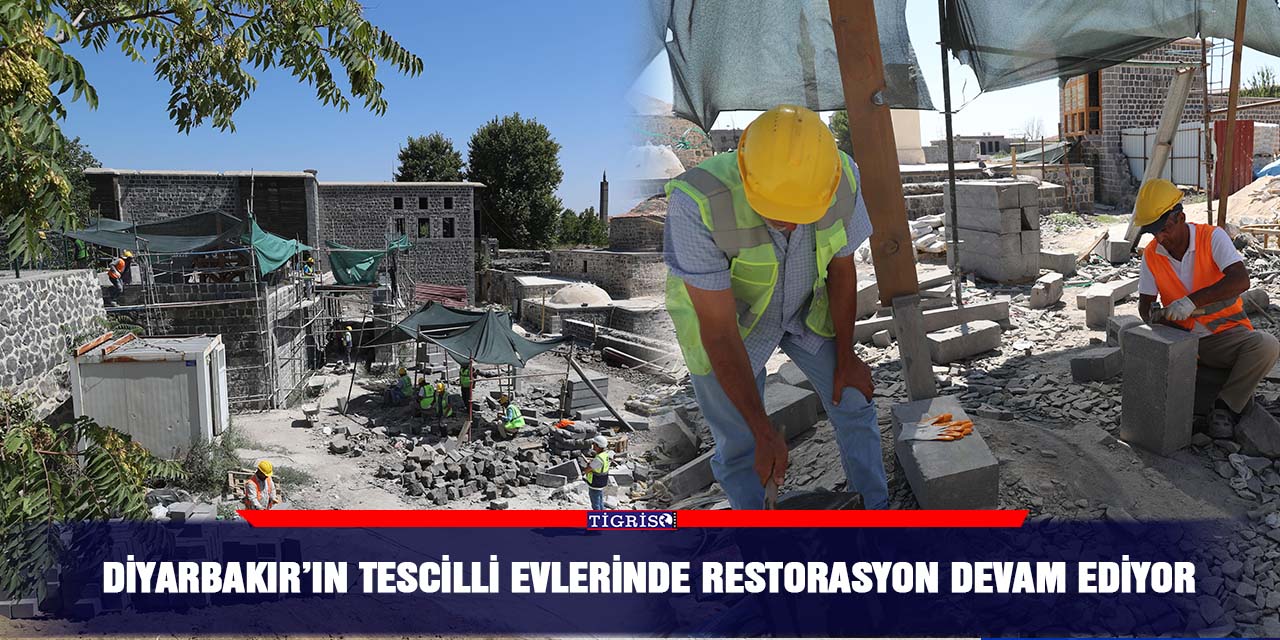 VİDEO - Diyarbakır’ın tescilli evlerinde restorasyon devam ediyor