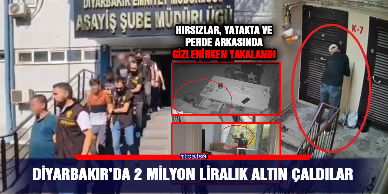 VİDEO - Diyarbakır’da 2 milyon liralık altın çaldılar