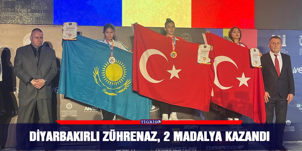 Diyarbakırlı Zührenaz, 2 madalya kazandı