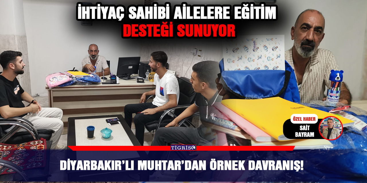Diyarbakır’lı Muhtar’dan örnek davranış!