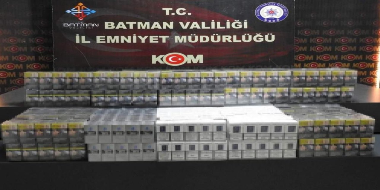 Batman'da 800 paket kaçak sigara ele geçirildi