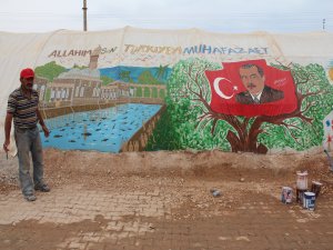 Acıları resimle hafifliyor