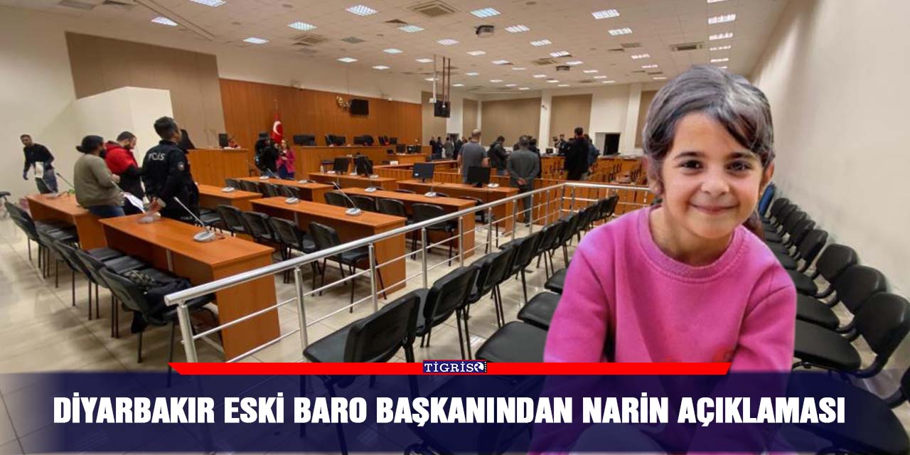 Diyarbakır eski Baro Başkanından Narin açıklaması