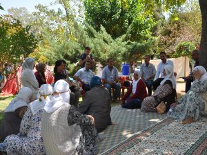 Çözüm isteyen ailelerin oturma eylemi 50'inci gününde