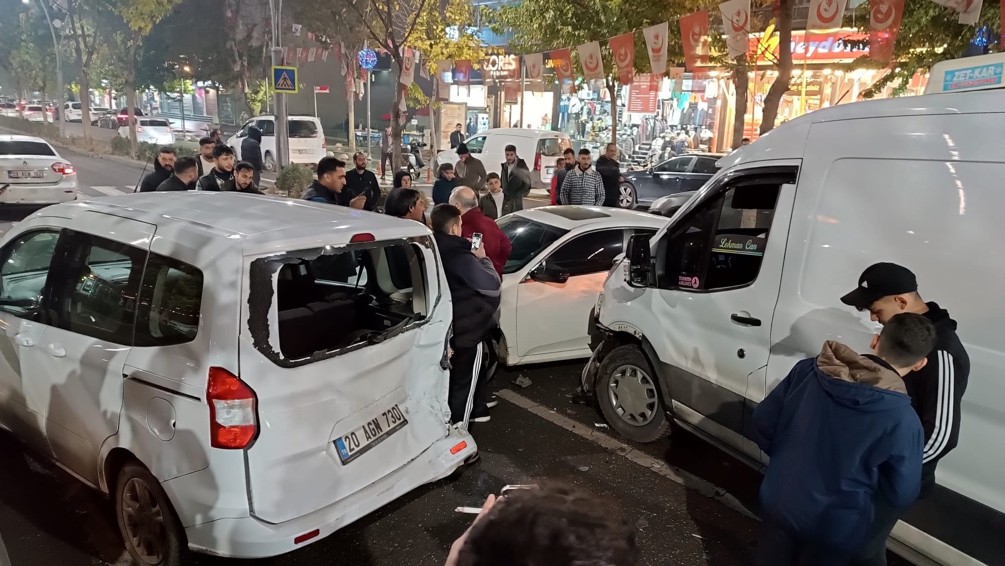 Batman'da zincirleme kaza